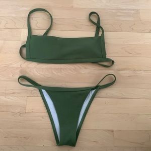 Kaki green bathing suit - size small